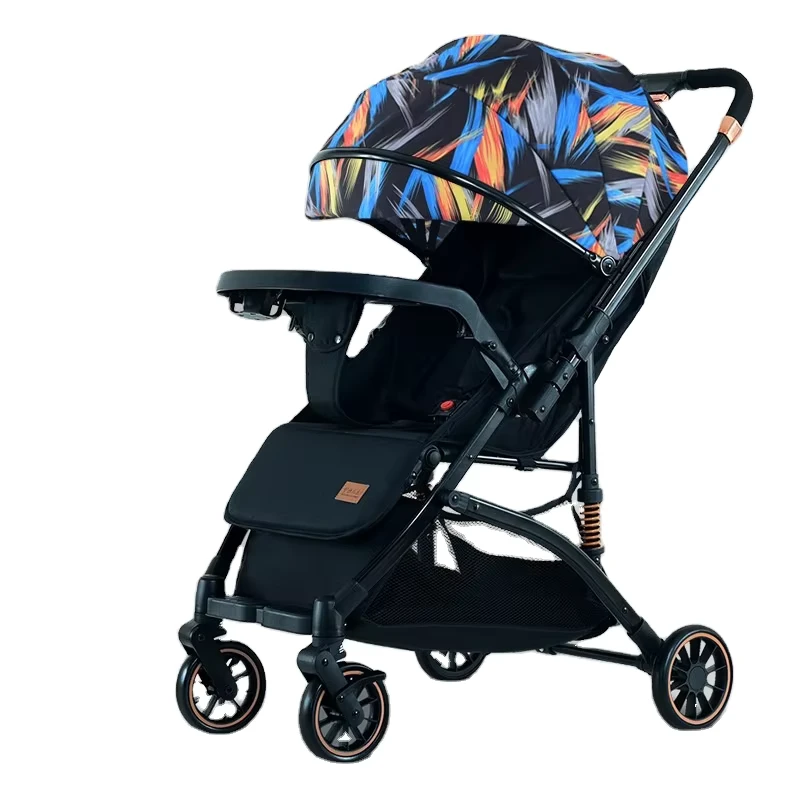 Baby Stroller Portable Folding Baby Stroller with High View Can Be Used As a Sitting or Lying Position