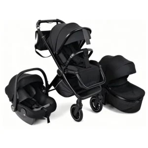 Baby Stroller Reversible Seat One Hand Fold 5 Point Harness Lightweight Adjustable Handle Canopy Aluminum Alloy Frame PU