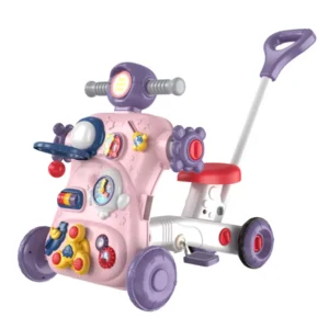 Baby Stroller Walker Scooter Bicycle Moped School Desk Yoyo Car Game Board 7 in 1 Multi-function Baby Walker