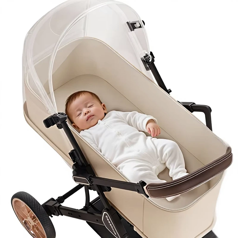 Baby Stroller for Newborn Babies Classic Design Baby Trolley With Carry Cot Can Sleep and Sit
