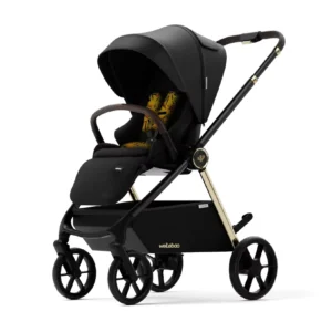 Baby Stroller with Car Seat Lightweight Aluminum Alloy 360 Wheels Easy Fold Compact Portable 3 in 1 Travel Stroller for Newborn