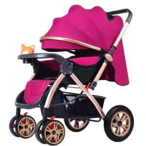 Baby Summer Stroller Lightweight Infant Stroller with Compact Fold Multi-Position Recline Canopy with Pop Out Sun Visor