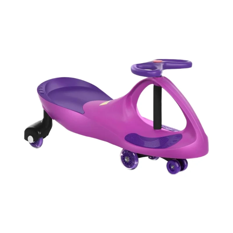 Baby Swing Car with Music and Light Outdoor Kids Swing Ride on Car Toy