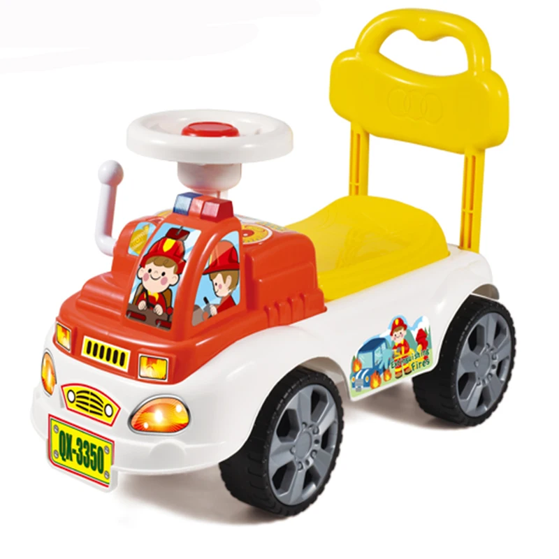 Baby Toys Ride on Car Push Hand 4 Wheels Child Slide Baby Car Music and Light for Kids