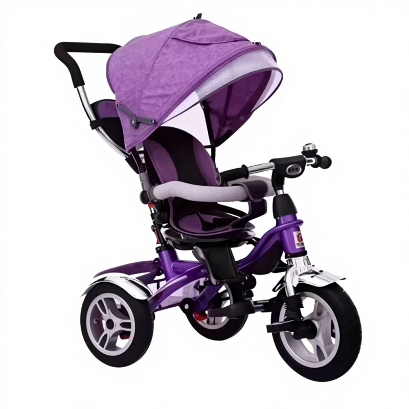 Baby Tricycle 4 in 1 Children Trike Bike for Kids 360 Rotation Baby 4 in 1 Stroller Tricycle with Push Handle