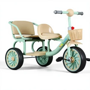 Baby Tricycle Bicycles Children’s Toy Vehicles for Two People to Play With Storage Baskets Children Aged 2 to 13