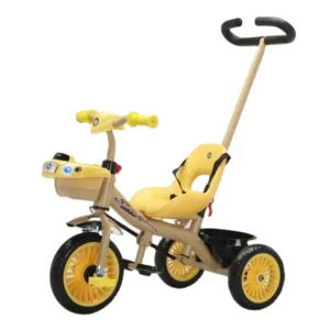 Baby Tricycle Car Toy with Push Handle for Children 2 to 4 Years Old