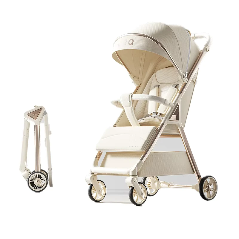 Baby Wagon Stroller Light Weight Travel Stroller for Airplane Ultra Compact Folding Single Lever Handle