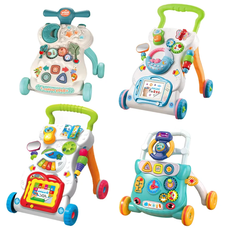 Baby Walker 3 in 1 Push Stroller with Music Wheels Activity Learning Toys