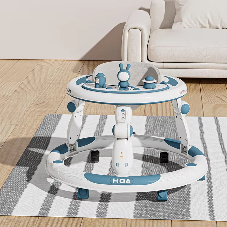 Baby Walker 3 in 1 Sit to Stand Learning Toy Foldable Activity Center With Wheels Music for 6 18 Months