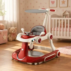 Baby Walker Anti O-leg Multi-functional Anti-rollover Walker for Baby with Music and Wheels Adjustable Walker