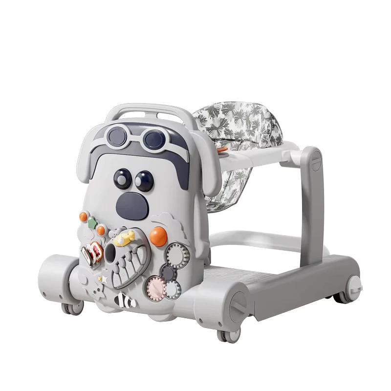 Baby Walker Boy Girl Universal Light Music Gliding Mute Wheel Anti Rollover Walker