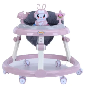 Baby Walker Multi Functional Anti Tip Pushchair Sit and Push Learning Walker for Toddlers Plastic 10KG Load Capacity