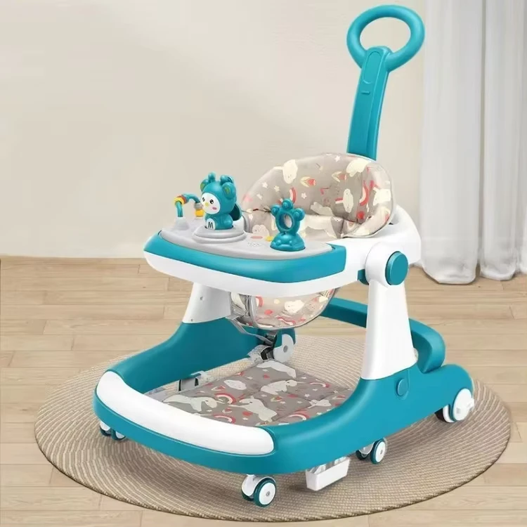 Baby Walker Plastic Mold Strollers Walkers Pre Shoes Car Swivel Wheels Baby Walker