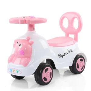 Baby Walker Push Car Plastic Four Wheels Kids Slide Electric Ride on Swing Car Toys With Lights and Music