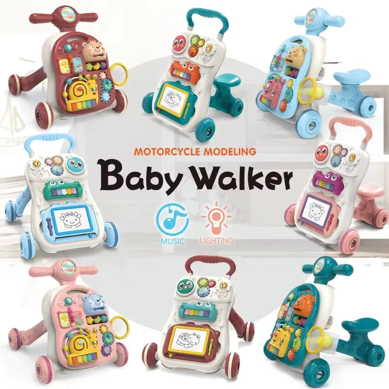 Baby Walker Sit to Stand Learning Walker KIDS Push Pull Toy Babies