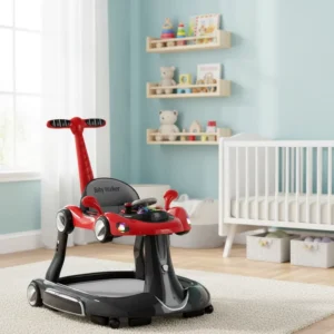 Baby Walker Toddler Sit to Stand Learning Walker with Rotating Wheels