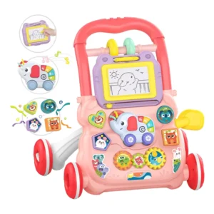 Baby Walker for 1 Year Old 5-in-1 Baby Toy with Lights Sounds Drawing Learning & Walking Support Ideal First Birthday Gift