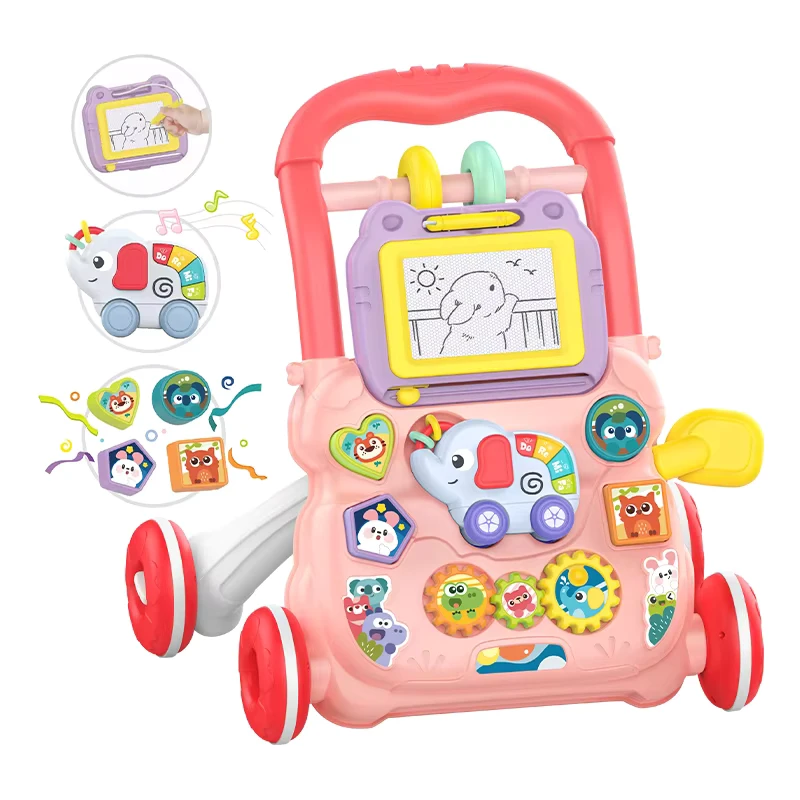 Baby Walker for 1 Year Old 5-in-1 Baby Toy with Lights Sounds Drawing Learning & Walking Support Ideal First Birthday Gift