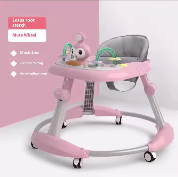 Baby Walker with Music Collapsible Anti rollover Design Can Be Used As a Dinner Plate