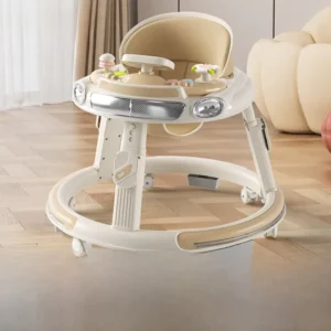 Baby Walker with Universal Wheels Multifunctional Music Early Education Toy with Wheels and Seat