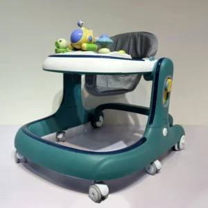 Baby Walker with Wheels and Seat Music Sit-to-Stand Learning Walk Foldable