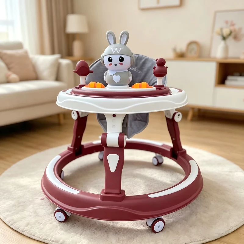 Baby Walkers with Music and Lights Height Adjustable