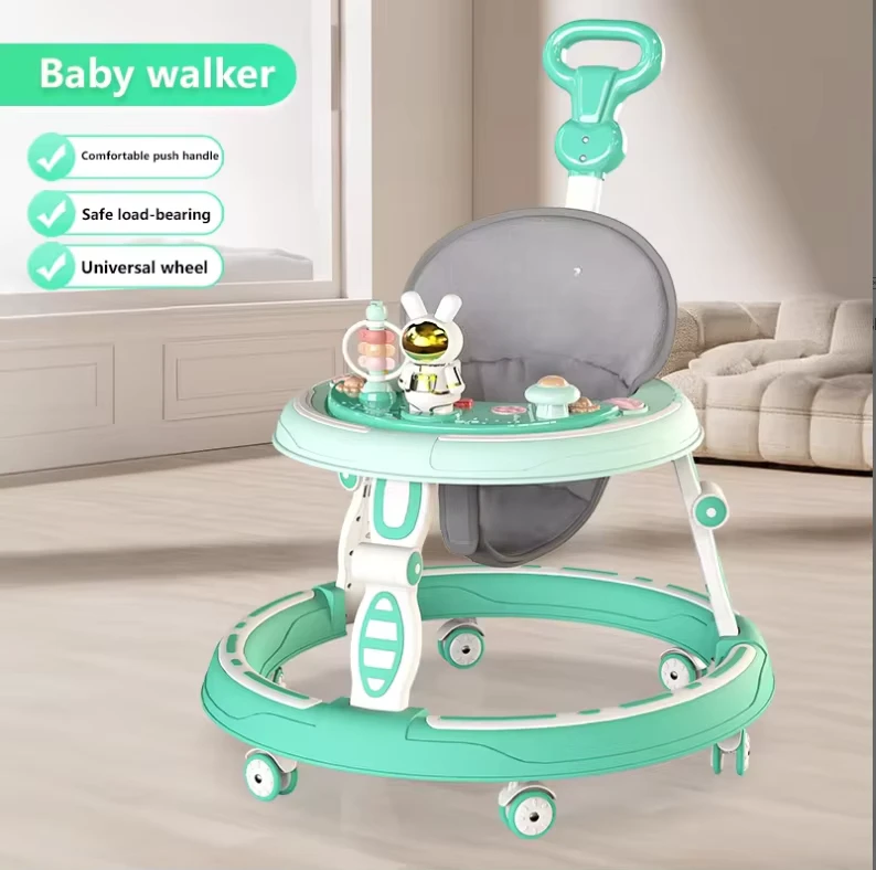 Baby Zhile Foldable Plastic Walkers Anti O Leg & Anti Rollover 6 18 Months Educational Light Toy Walk Car for Infant