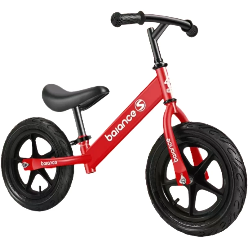 Balance Bicycle Kids Balance Bike With 12 Inch Rubber Pneumatic Tire Adjustable Seat