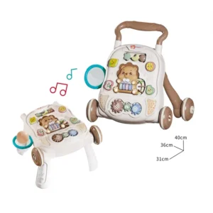 Bao Han Push Walker Baby Product Educational Activity Toys Toddler Learning Baby Walker 2 in 1 Interactive Stroller