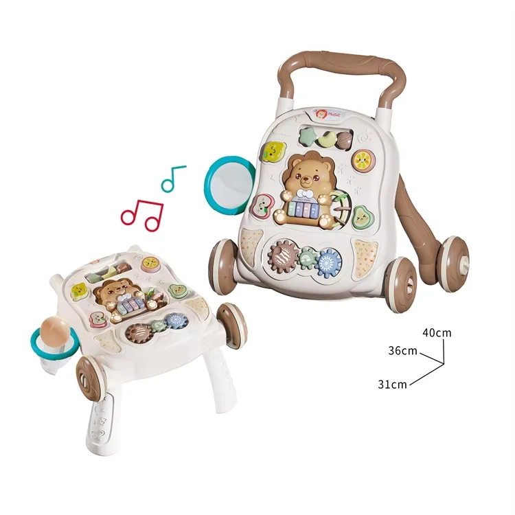 Bao Han Push Walker Baby Product Educational Activity Toys Toddler Learning Baby Walker 2 in 1 Interactive Stroller