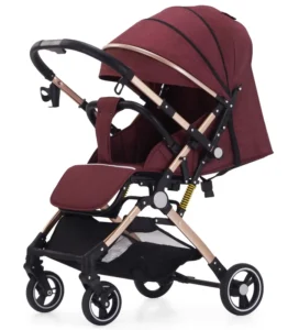Baobaohao 3 in 1 Strollers Walkers Luxury Carrier Foldable Excellent Permeability See Baby Stroller