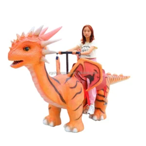Battery Operated Animal Ride Park Sea Amusement Kiddie Ride Animatronic Dragon Toy for Kids with Remote