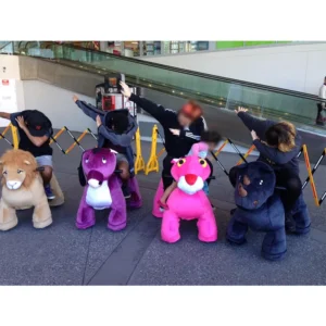 Battery Operated Barking Walking Animals with Music and LED Light for Children
