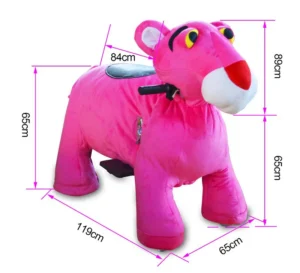 Battery Operated Ride on Animal Plush Electric Scooter with Music for Kids and Adults in Park