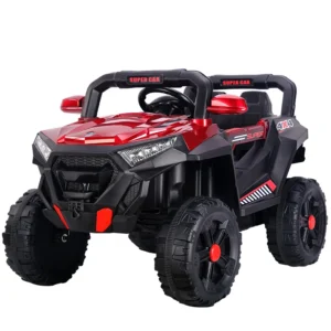Battery Powered Electric Ride on Toy for Kids Boys Girls USB Function 4 Wheel Multi functional Plastic Car Ages 2 13