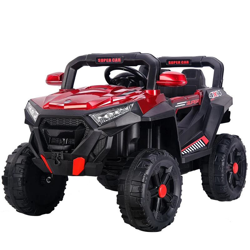 Battery Powered Electric Ride on Toy for Kids Boys Girls USB Function 4 Wheel Multi functional Plastic Car Ages 2 13