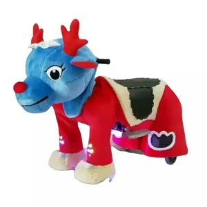 Battery Powered Plush Walking Animal Ride on Toy for Kids Entertainment for Shopping Malls and Parks