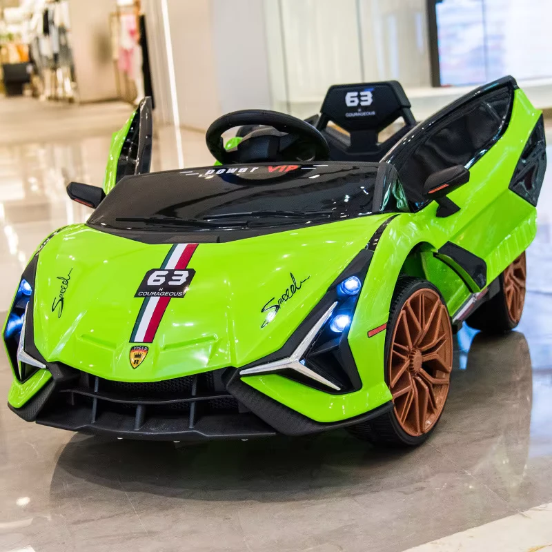 Best Selling in Stock Mini 4 Wheel Electric Car Personalized with Rocking Stroller Passenger Seat Electric Car for Kids