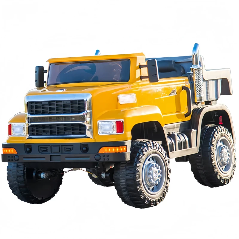 Big Size 4-Wheel Electric Toy Truck Unisex Kids Ride-On Car Remote Plastic Material Battery Power MP3 Outdoor Use