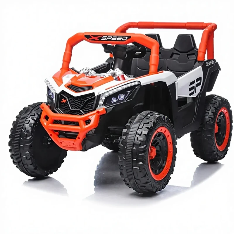 Big Size Two Seater Electric Kids Ride on Car 12V Plastic Toy With Remote Control Unisex Style for Kids