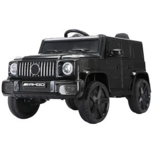 Black Children’s Electric Ride on Toy Car with Remote Control Battery Powered Plastic for 5-7 Years Old