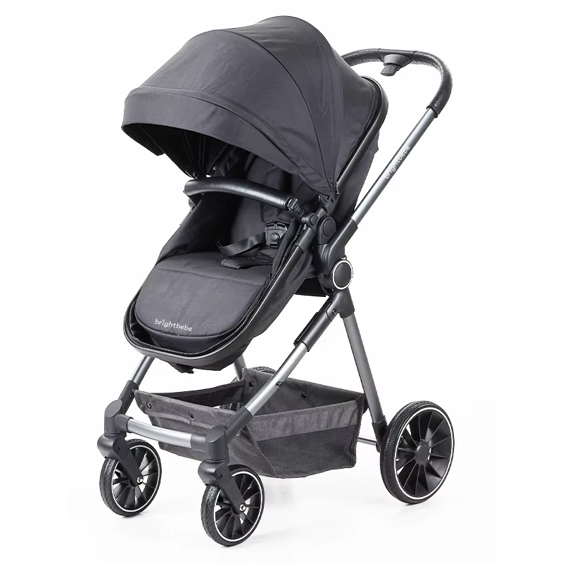Brightbebe 3 in 1 Travel System Luxury Aluminum Alloy Travel Baby Stroller Travel System Baby Stroller with Car Seat