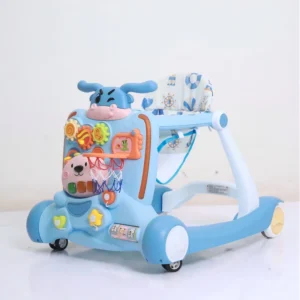 Bym Safe Start Foldable Plastic Baby Walker & Rocker with 10KG Load Capacity for 0 3 Years Old Model Mt X300