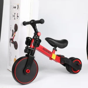 CE Certified Foldable Child Trike Air Tire Kid Rotation Tricycle Rotate Seat 4 in 1 Baby Tricycle for 2 4 Years Old