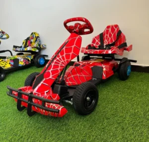 CE Certified Outdoor Kids Electric Go Karts 5-12 Years 250W Motor 12-30km h Speed 70kg Load Lithium Battery for LED Light