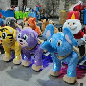 CE Customized Electric Ride-On Toy Animals Unisex Kids Large Battery Operated Plush Animal Ride