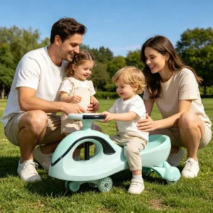 CE Four-Wheel Plastic Ride-on Sliding Swing Twist Wiggle Car for Children with 4 Wheels Swing & Twist Features