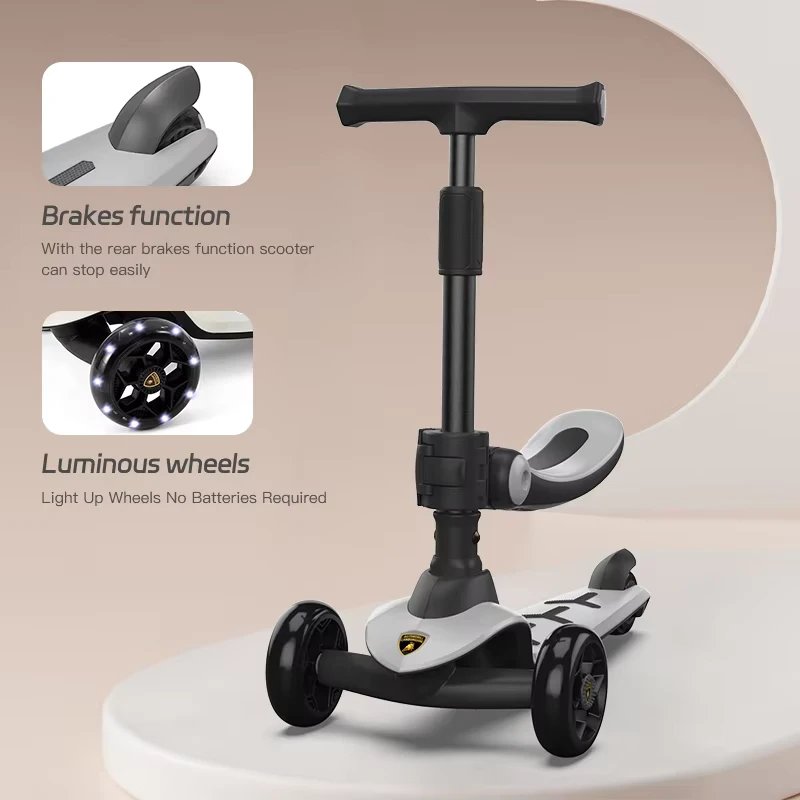 CE Kids Scooter with Seat 3 Wheel Children Scooter