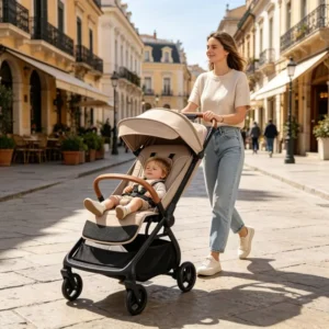 Cabin Size Auto Folding Portable Reclining Trolley Kids Infant Toddler Pushchair Carriage Newborn Travel Pram Baby Stroller